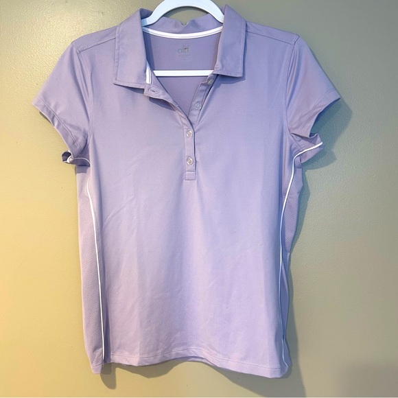 ALO Yoga Tops - alo coolfit lavender summer golf tennis polo shirt activewear athleisure